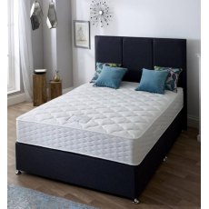 Hamley 1000 Double 2 Drawer Set - VENICE FABRIC - 2 FREE DRAWERS- - INCLUDING Strutted Headboard