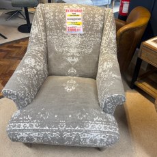 Tetrad Jacaranda Chair In Bagru Fabric