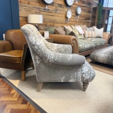 Tetrad Jacaranda Chair In Bagru Fabric