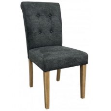 Littleworth Collection Upholstered Dining Chair - Dark Grey