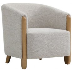 Savoy Accent Chair - Natural Textured Chenille