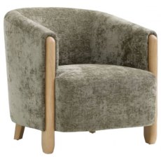 Savoy Accent Chair - Olive Distressed Chenille