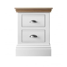 Burford Bedroom Oak Top 2025 Wide 2 Drawer Bedside W 53cm x D 42.8cm x H 62.1cm