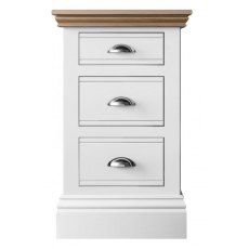 Burford Bedroom Oak Top 2025 Wide 3 Drawer Bedside W 53cm x D 42.8cm x H 74.9cm
