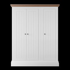 Burford Bedroom Oak Top 2025 3 Door Small All Hanging Extra Tall (With Shelf) Robe W 146.cm
