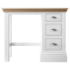 Burford Bedroom Oak Top 2025 Single Pedestal Dressing Table Tapered Leg W 102cm x D 47.5c