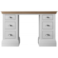 Burford Bedroom Oak Top 2025 Double Pedestal Dressing Table