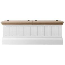 Burford Bedroom Oak Top 2025 Large Blanket Box with 2 Soft Close Lids W 154cm x D 47.5cm