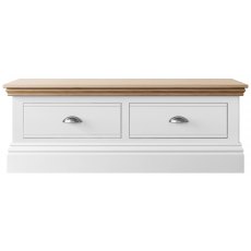 Burford Bedroom Oak Top 2025 Large Blanket Chest 2 Drawers