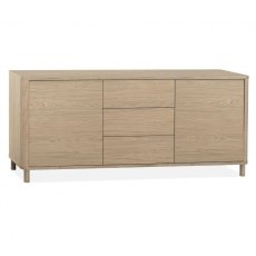 Strasbourg Sideboard 3 Doors - 3 drawers -240cm / Lamulux Misty Oak