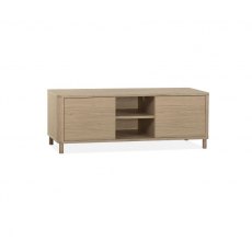 Strasbourg TV Cabinet small 2 doors - 2 open -150cm / Lamulux Misty Oak