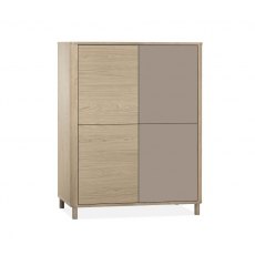 Strasbourg Wall Cabinet 4 doors / Lamulux Misty Oak & 2 Doors Stonegrey Strasbourg Wall Cabinet 4 doors / Lamulux Misty Oak & 2 Doors Stonegrey