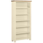 Tall Wide Bookcase IVORY