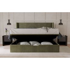 Morston Kingsize Bedstead - Olive