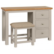 Thetford Dressing Table + Stool / Moon Grey