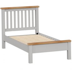 Thetford Single 3'0 Slatted Bedstead With Cap Top / Moon Grey
