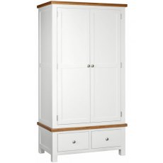 Thetford Double Robe With 2 Drawers  / White
