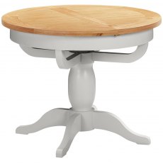 Thetford Dining Collection Round Extending Pedestal Table  / Moon Grey