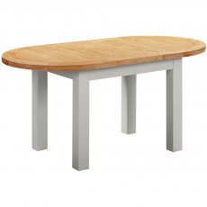 Thetford Dining Collection D-End Extending Table  / Moon Grey
