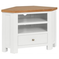 Thetford Dining Collection Corner TV Unit  / White