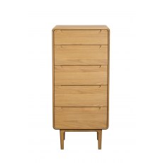 Winchester Bedroom 5 Drawer Tall Chest With Mirror