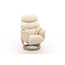 Herning Large Swivel Recliner Chair - Manual /Grade 1 Fabric