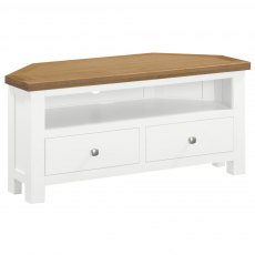 Thetfprd Large Corner TV Unit  / White