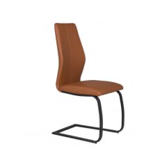 Salix Collection Dining Chair - Black Power Coated Legs - Tan