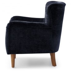 Accent Chair - Navy Luxe Chenille