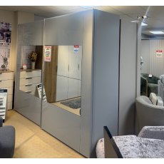 Santana  271cm Sliding 2 Door Centre Mirrored Wardrobe