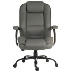 Maxus Duo Office Chair - Grey Bonded Leather