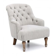 Cade Accent Chair - Cream Antheia Linen