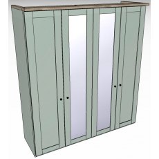 Ardley Bedroom Collection 4 Door 2 Centre Mirrored Doors
