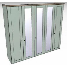 Ardley Bedroom Collection 5 Door 3 Centre Mirrored Doors