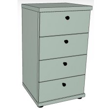 Ardley Bedroom Collection 47cm Chest of 4 Drawers Top in Carcase Colour