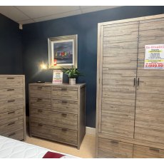 Kingstone 2 Door Wardrobe 2x Bedside Chests 1 x 6 Drawer Chest 1 x 6 Drawer Tall Chest