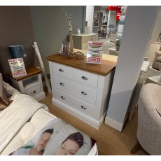 New England Painted 2 x Sml 1 Drawer Bedside 1 x 2+2 Drawer Chest 1 x 5 Drawer Narrow Chest