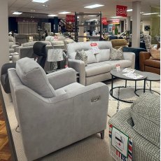 G Plan Austen 1 x Large Fixed Settee 2 x Powered Footrest Recliners Chairs