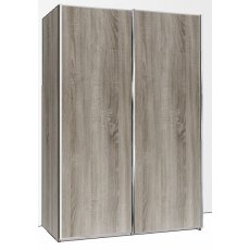 Durban sliding door wardrobe 150cm Wide 2 Doors Handles in Silver Doors in carcase colour Durban sliding door wardrobe 150cm Wide 2 Doors Handles in Silver Doors in carcase colour