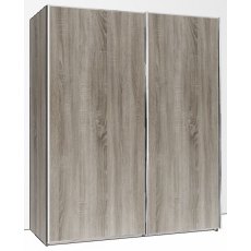 Durban Sliding Wardrobe200cm Wide 2 Doors Handles in Silver Doors in carcase colour Durban Sliding Wardrobe200cm Wide 2 Doors Handles in Silver Doors in carcase colour