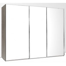 Durban Sliding Wardrobe 280cm Wide 3 Doors Handles in Silver 3 Mirrored Doors Durban Sliding Wardrobe 280cm Wide 3 Doors Handles in Silver 3 Mirrored Doors