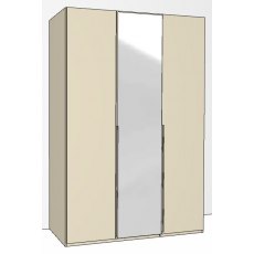 Odessey 3 Door 1 Mirrored Doors in Carcase Colour with Mirror