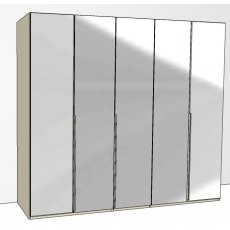Odessey 5 Mirrored Doors Doors in Carcase Colour with Mirror