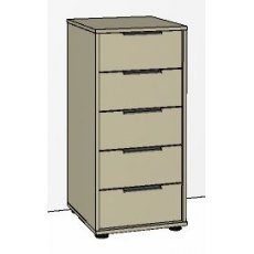Odessey 5 Drawer Chest 40cm Wide Drawers Carcase Colour