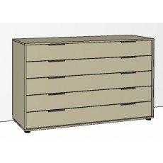 Odessey 5 Drawer Chest 141cm Wide Drawers Carcase Colour