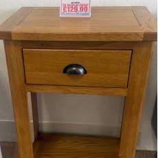 Tiverton 1 Drawer Console Table Oak