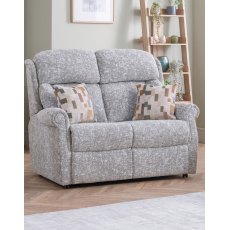 Ashfield Single Motor Reclining 2 Seat Settee Headrest and Lumbar Fabric Options- Main Swatch Fabric