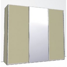 Evolution 225cm 3 Door Robe 1 Centre Mirrored Door