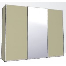 Evolution 250cm 3 Door Robe 1 Centre Mirrored Door