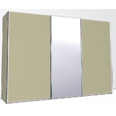 Evolution 280cm 3 door Robe 1 Centre Mirrored Door
